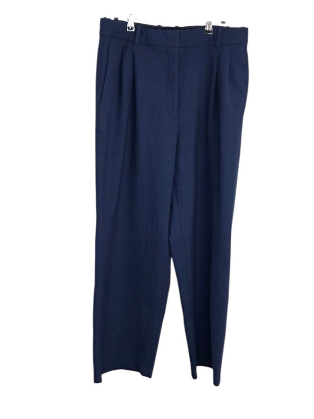 Aritzia Babaton Pleated Pant, High Rise, Softly Structured, Wide Leg, Blue, 12